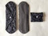 Sigzagor 6 12 Inch Pieces Heavy Flow Charcoal Bamboo Mama Cloth/Menstrual Pads/Reusable Sanitary Pads
