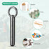 TISUR Keychain Pill Holder, Portable Waterproof Titanium Pill Organizer for Daily Travel - Black