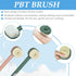 Long Handle Bath Massage Cleaning Brush, Bath Shower Brush with Soap Dispenser, Back Scrubber for Shower, Removable Back Brush Body Wash Brush, with Hook, Pink+Green