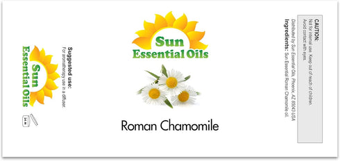 Sun Essential Oils 4oz - Chamomile (Roman) Essential Oil - 4 Fluid Ounces - Chamomile Oil - Chamomile Fragrance Oil