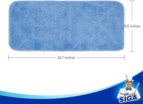 Pack 3, 42cm 23cm MR.SIGA Professional Microfiber Mop Refills, of Size: X