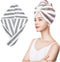 Microfiber Hair Towel Wrap - Soft Lightweight Hair Turban, Super Absorbent Quick Dry Hair Towels for Women
