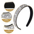 Sibba Rhinestone Wide Headband, Fancy Jeweled Bling Hair Band, Bridal Wedding Headpiece for Women