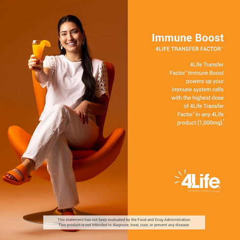 4Life Immune Boost - Immune Defense Transfer Factor, Zinc, and Vitamin C - 5 Powder Packs