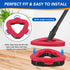 Spin Mop Scrub Brush Head for O Ceda EasyWring 1-Tank System ¦ Hard Bristle Brush Attachment for Bathroom, Kitchen, Tile