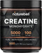 NatureBell Creatine Monohydrate Powder - 500 Grams, 5000mg Per Serving, Pure Unflavored Micronized Powder