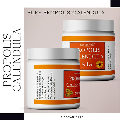Soothing Propolis Calendula Salve | Herbal Moisturizer Ointment Made in USA