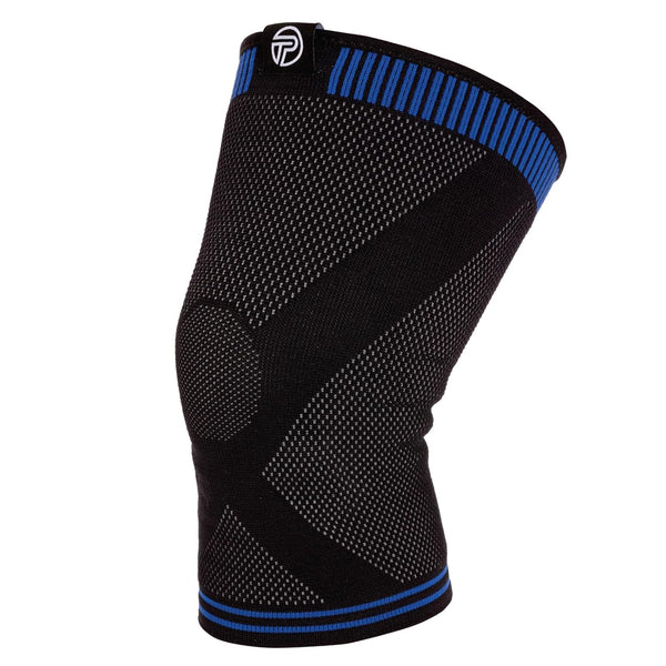 3D Flat Knee Support, Advanced Flat Knit Technology for Custom Fit, XL, Blue/Black, Pro-Tec Athletics