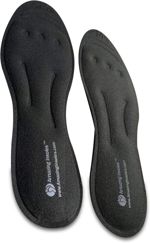 Liquid Orthotic Shoe Insoles - Massaging Foot Pain Relief and Arch Support - Shock Absorbing for Plantar Fasciitis -