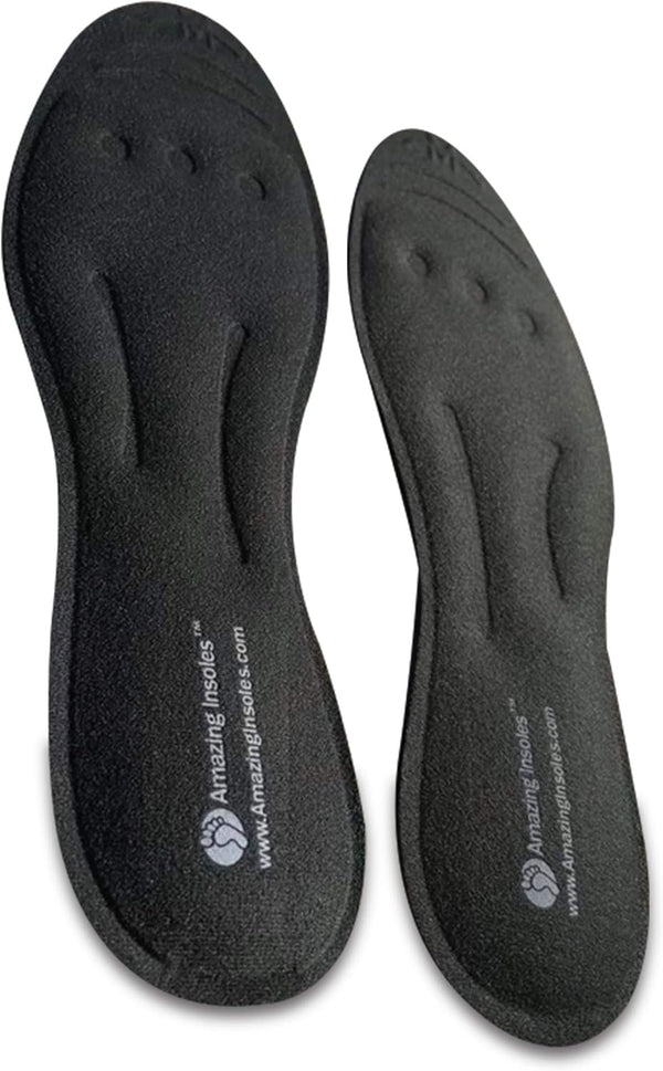Liquid Orthotic Shoe Insoles - Massaging Foot Pain Relief and Arch Support - Shock Absorbing for Plantar Fasciitis -