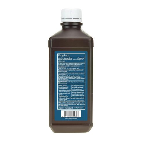H2O2 3% 16 oz, 16oz (Pack 2) Epic Medical Supply Hydrogen Peroxide Solution USP - First Aid Antiseptic & Multipurpose