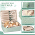 28 Pcs Women Makeup Set with Makeup Bag, Premium Synthetic Brushes and Mirror for Travel (Sage Green)