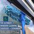 EVERSPROUT 1.5-to-3 Foot Swivel Squeegee and Microfiber Window Scrubber, 2-in-1 Cleaning Combo, Aluminum Pole