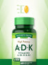 Nature's Truth Vitamin A D K Supplement, 60 Softgels, High Potency of A, D3, K1 & K2, Non-GMO, Gluten Free