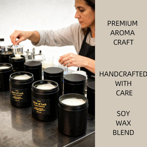 Kristen 7.05oz, 42-Hour Luxury Candle Gift for Men Cedarwood & Vetiver Soy Candle, Handcrafted Black Jar, Burn, Premium