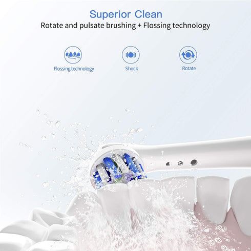 Replacement Toothbrush Heads for Oral B Braun, 4 Pack Professional Electric Toothbrush Heads, Compatible with Oral-B
