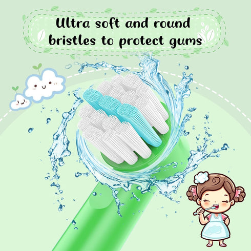 Kids Toothbrush Replacement Heads, Compatible with Oral B Braun Electric Toothbrush, 8 Pack, Soft Bristles