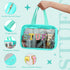 Yowivon Clear Beach Makeup Bag - Big Travel Toiletry Bag for Skincare and Cosmetics, Transparent Waterproof Design
