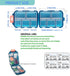 NCGDPZY 81 10 2-Pack) Portable Pill Organizer with Labels & Strong Lock - Travel Pill Case, Compartments