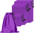 Adjustable Microfiber Toy Storage Bag, Small Drawstring Cloth Pouch for Game Toy Cosmetic Glass (Purple, Mixed Sizes)