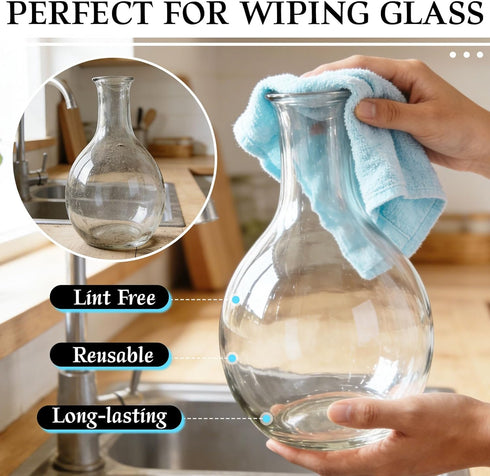 WhizToys 24 Pack Cloths11.8x11.8InThin 6 Microfiber Cleaning Microfiber Towels Bulk, Towels