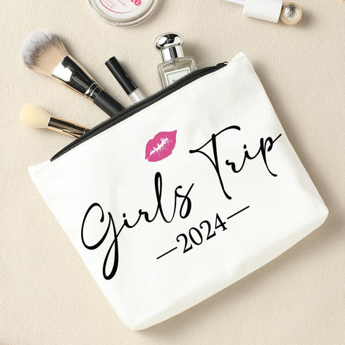 Weekend Gift Travel Makeup Bag, Graduation Gift for Women, BFF Bestie Gift, Christmas Birthday
