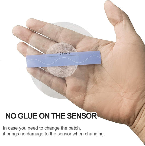 40Pack Libre Sensor Covers, Waterproof & Breathable Patches for Libre 1/2/3 Plus & Lingo-Clear CGM Patches