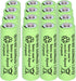 16 Packs 1.2V AA 300mAh Ni-MH Rechargeable Batteries for Outdoor Solar Lights