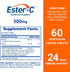 Ester-C Vitamin C Tablets, 500mg, 60-Count, Unflavored (Packaging May Vary)