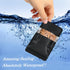 100 Pack Smell Proof Bags, Resealable Mylar Food Storage Bags with Clear Window, Stand Up Self Seal Foil Pouches, Black