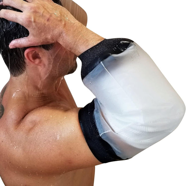 FIGHTECH PICC Line Shower Cover - Reusable Waterproof Cast Cover for Elbow, Available in 3 Sizes