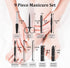 Professional Manicure Pedicure Set, 9 in 1 Stainless Steel Nail Clipper Tools with Portable Packaging Case