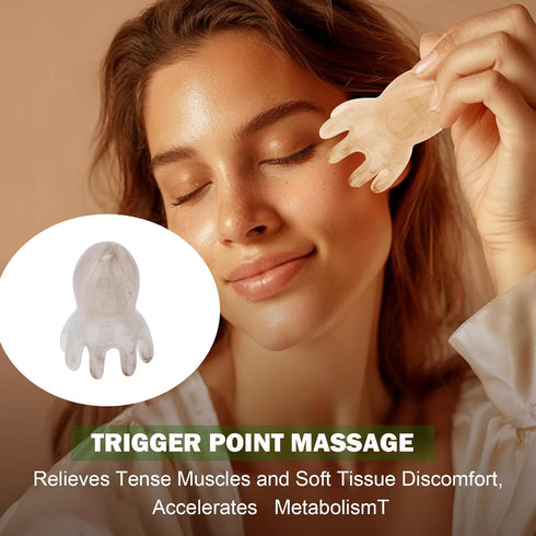 Paidiem 3 Pcs Octopus Head Massage Comb Stress Relief Point Massage Comb Head Massage Tools Pink Acupressure Massager