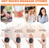 Primachen 9Pcs Set Hot Stones Massage Warmer Kit, Hot Stones Massage Portable Hot Stone with Heater, Hot Rocks Basalt