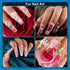 Nail Art Rhinestone Glue Gel & 3D Charms Accessories Kit, Includes 15ml Rhinestone Glue and Dual-End Brush
