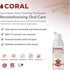 Coral Nano Silver Foaming Cinamon Tea Tree Toothpaste, Natural Fluoride Free Toothpaste, SLS and Glycerin Free - 4 Ounce