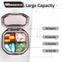 Obsanwa 2 Pack 4 2-Inch Small Pill Organizer, Compartment Pill Box for Travel, Portable Pocket Pill Case for Purse
