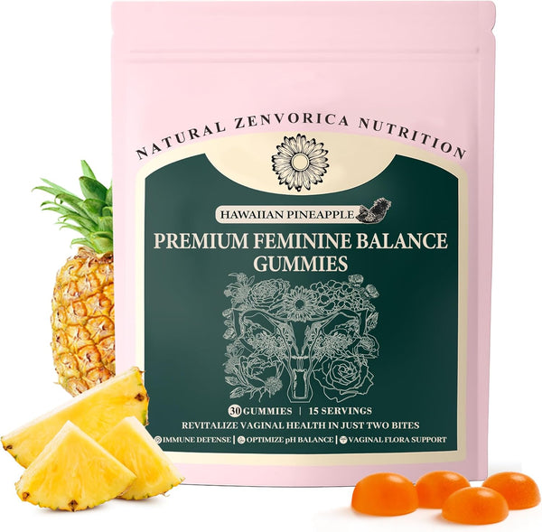 Zenvorica Premium Feminine Balance Gummies for Women - Pineapple Gummies for Women PH