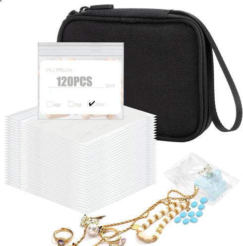 Pill Pouch Bags for Travel with Medicine Bag, Pack of 120 BPA