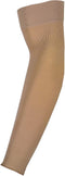 Truform Lymphedema Compression Arm Sleeve – 20-30 mmHg Post Mastectomy Support, Dot Top Grip, Beige, Large