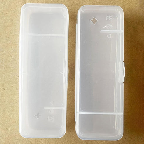 White Transparent Shaving Box - Razor Protector Plastic Cover Container for Manual Razor Accessories
