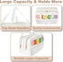 Snack Bags for Travel, Varsity Letter Pouch, Clear Toiletry Bag, Preppy Cosmetic Bag for Women, PU Leather