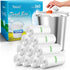 Teivio 1.2 Gallon Strong Trash Bags, 360 Counts, Clear Garbage Bags for Bathroom, Home Office Kitchen