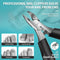 Toenail Clippers for Ingrown & Thick Toenails, Heavy Duty Tool with Sharp Blades & Long Handle, Gift for Men