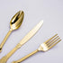 N9R 120 Pcs Gold Plastic Silverware Set, 40 Forks, 40 Spoons, 40 Knives, Disposable Gold Cutlery for Weddings and