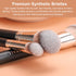 TEOYALL Foundation Contour Brush Set, 2PCS Angled Synthetic Kabuki Brush for Blending Setting Concealing Buffing with Liquid, Cream and Powder Cosmetic (170S/270S)