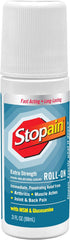 Stopain Pain Relief Roll On Gel, 3oz, USA Made, Max Strength Fast Acting with MSM, Glucosamine, Menthol for Arthritis,