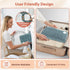 Upgraded Heating Pad for Back Pain Relief, Electric Large Heating Pads with Belt, 6 Heat Levels, 4 Timer Auto Off