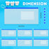 Fulmoon 100 Pcs Clear Dental Zipper Pouches 10 x 4 Inch with Card Slot for Dental Hygiene Products (Blue)
