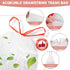 Magesh 1.2 1-1.3 5 60 Count Gallon Small Trash Bags Drawstring - White Mini Garbage Bags (Fit Gallon) Liter Unscented